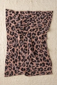 Barefoot Dreams CozyChic Leopard Print Throw Blanket