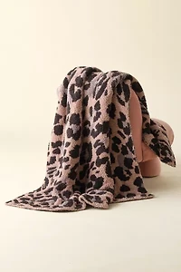 Barefoot Dreams CozyChic Leopard Print Throw Blanket