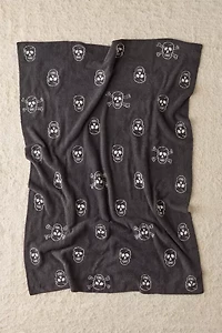 Barefoot Dreams CozyChic Skull Print Throw Blanket