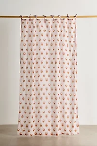 Wren Floral Patterned Window Panel