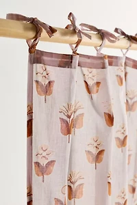 Wren Floral Patterned Window Panel