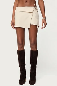 Edikted Selena Asymmetric Wrap Mini Skirt