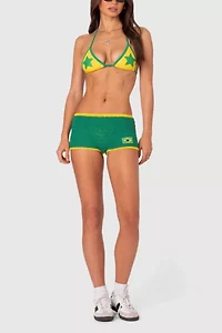 Edikted Brasil Crochet Shorts