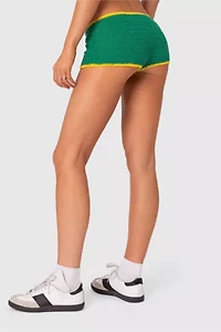 Edikted Brasil Crochet Shorts