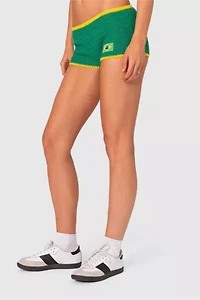 Edikted Brasil Crochet Shorts