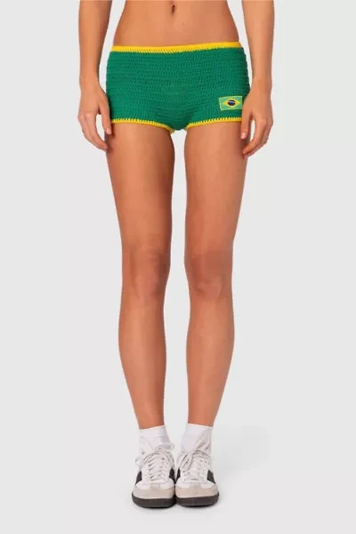 Edikted Brasil Crochet Shorts