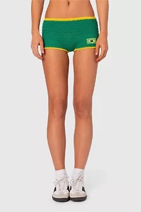 Edikted Brasil Crochet Shorts