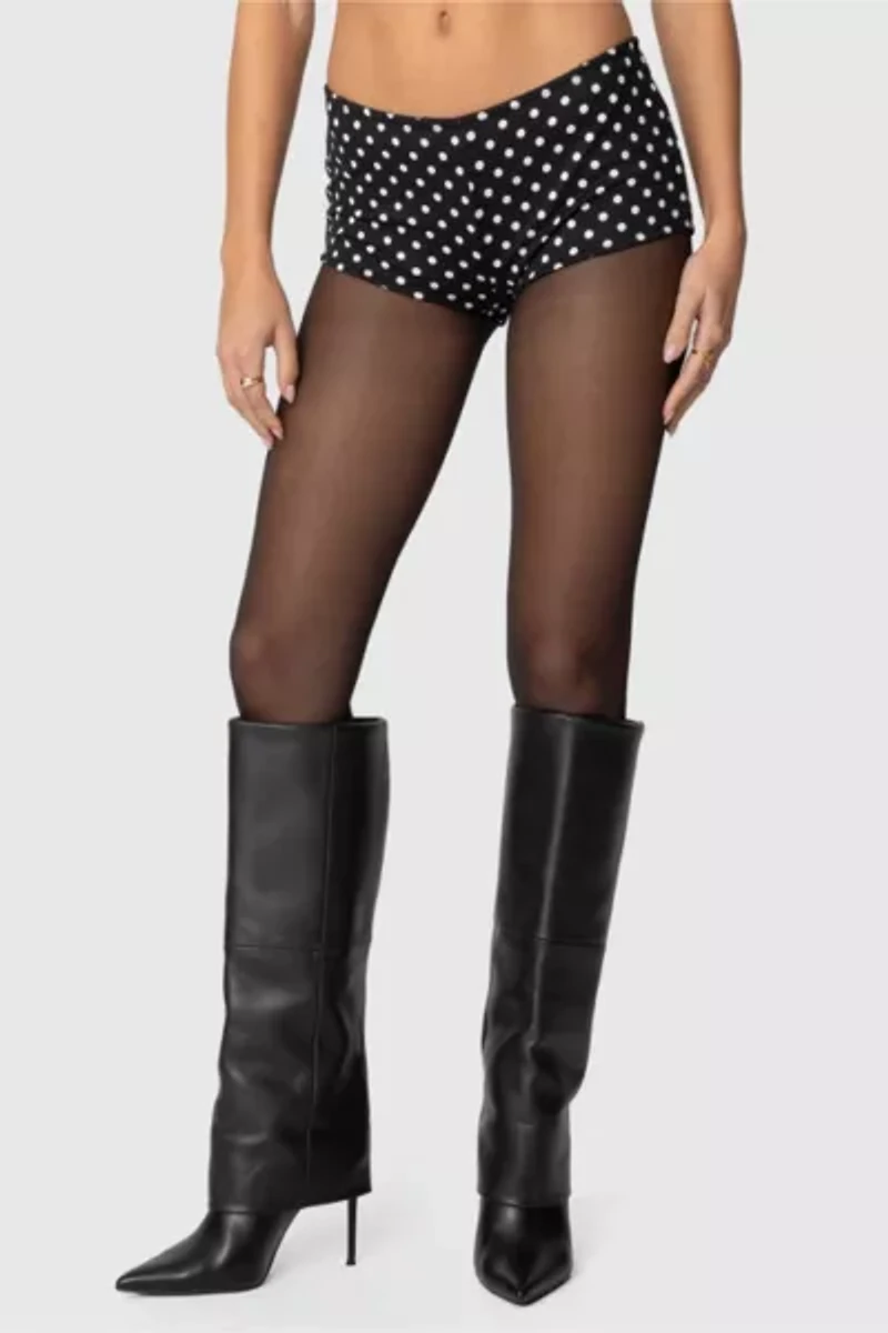 Edikted Maxene Polka Dot Micro Shorts