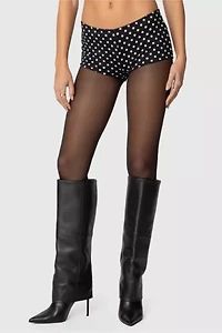 Edikted Maxene Polka Dot Micro Shorts