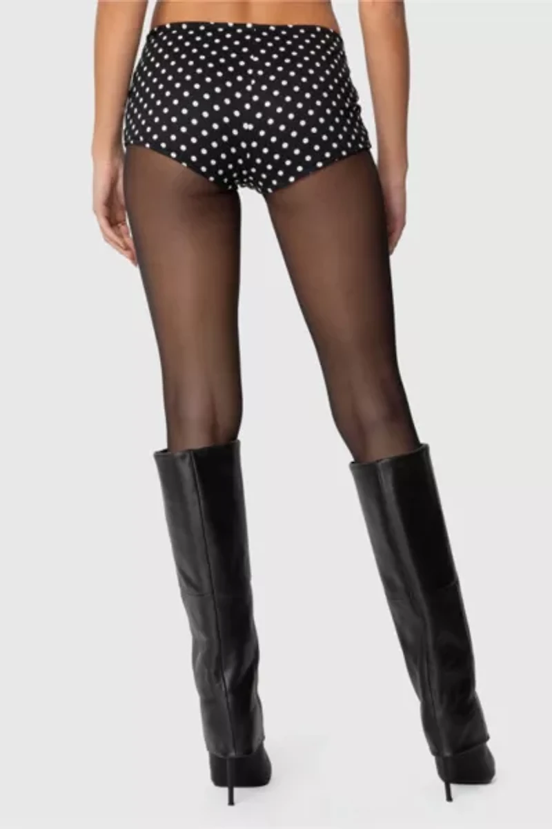 Edikted Maxene Polka Dot Micro Shorts