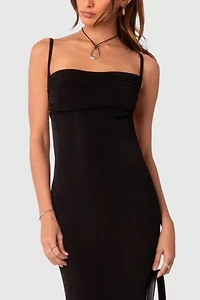 Edikted Clea Open Back Maxi Dress