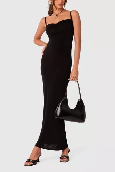 Edikted Clea Open Back Maxi Dress
