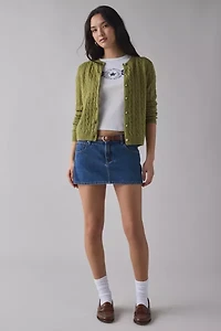 Kimchi Blue Rachel Soft Brushed Cable Knit Cardigan