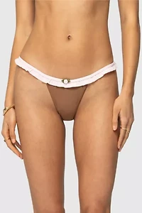 Edikted Kellie Ruffled Bikini Bottom
