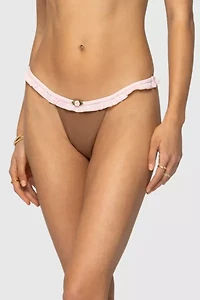 Edikted Kellie Ruffled Bikini Bottom