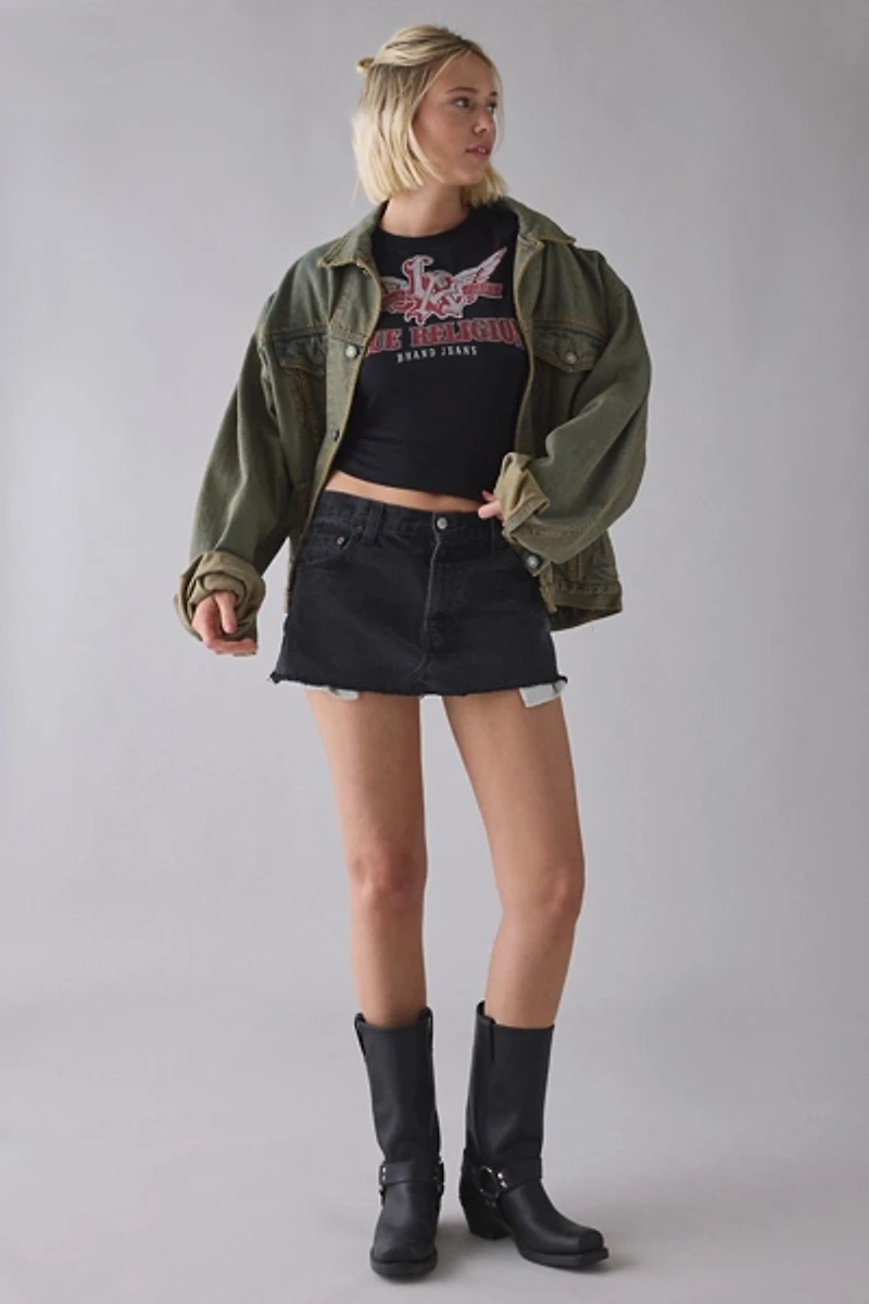 True Religion Crystal Wing Graphic Baby Tee