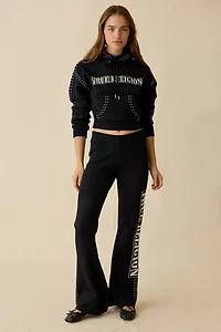 True Religion Jacquard Logo Graphic Hoodie Sweatshirt