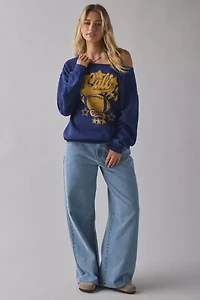Cali Football Graphic Off-The-Shoulder Pullover