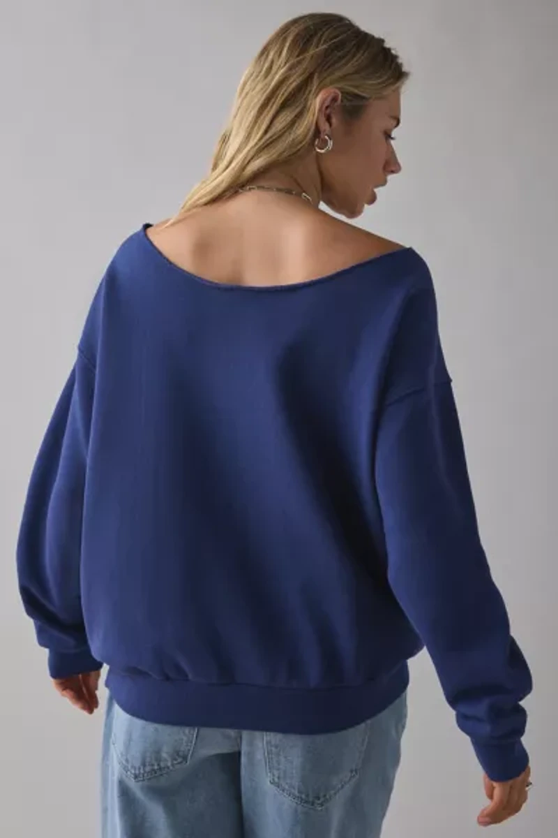 Cali Football Graphic Off-The-Shoulder Pullover