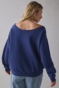 Cali Football Graphic Off-The-Shoulder Pullover