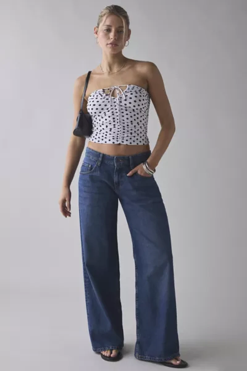 Kimchi Blue Mila Convertible Tie Ruched Tube Top