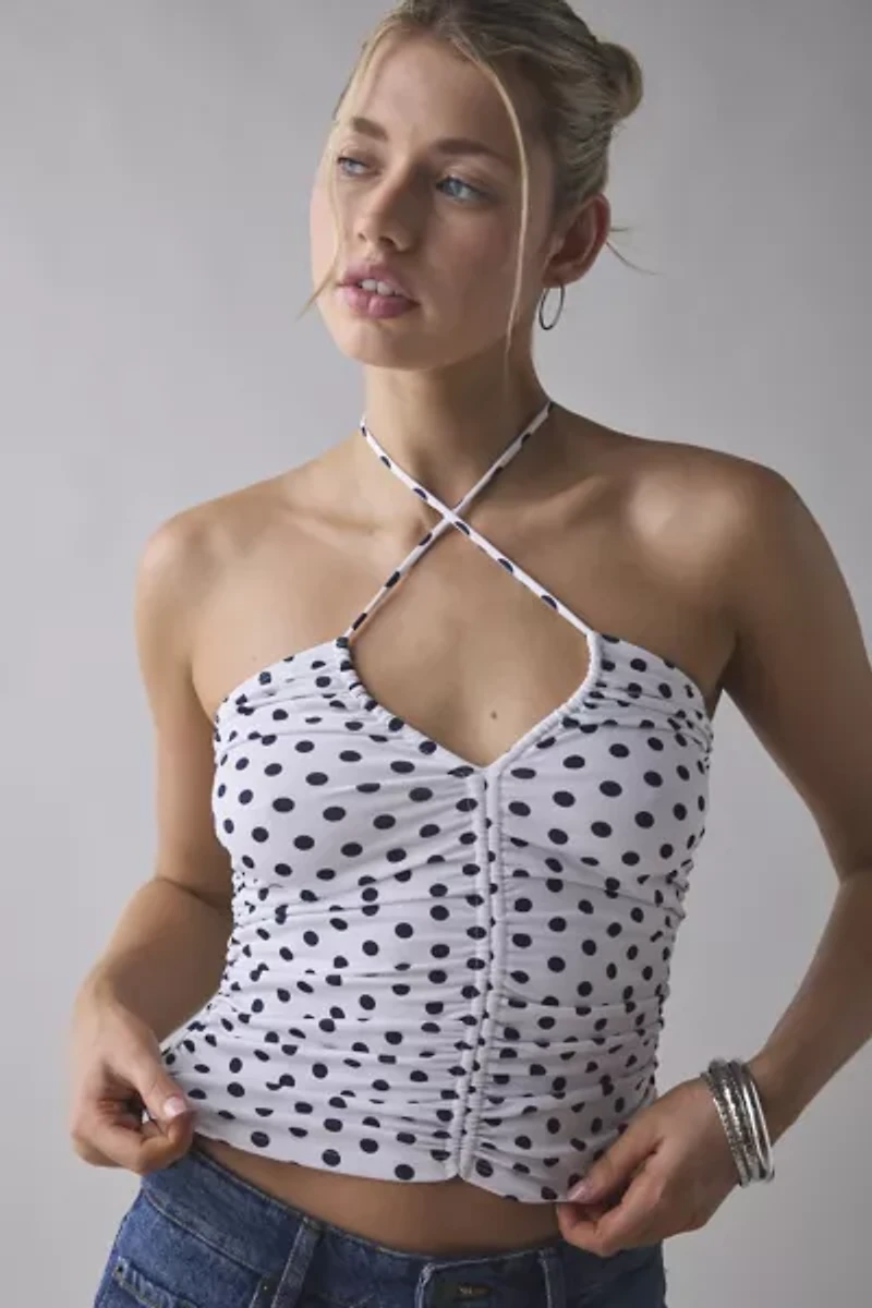 Kimchi Blue Mila Convertible Tie Ruched Tube Top