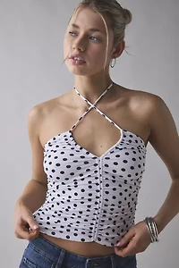 Kimchi Blue Mila Convertible Tie Ruched Tube Top