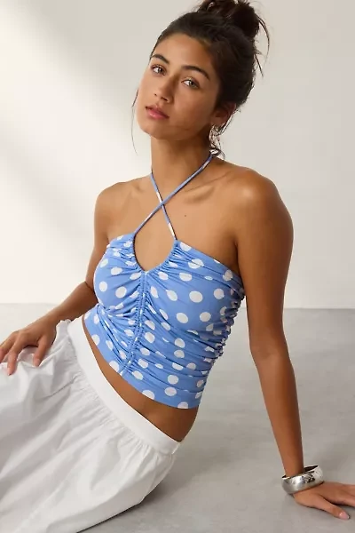 Kimchi Blue Mila Convertible Tie Ruched Tube Top