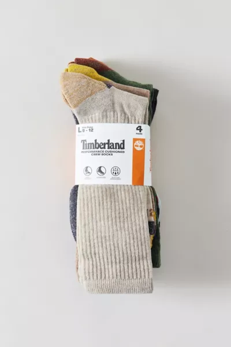 Timberland Comfort Crew Sock 4-Pack