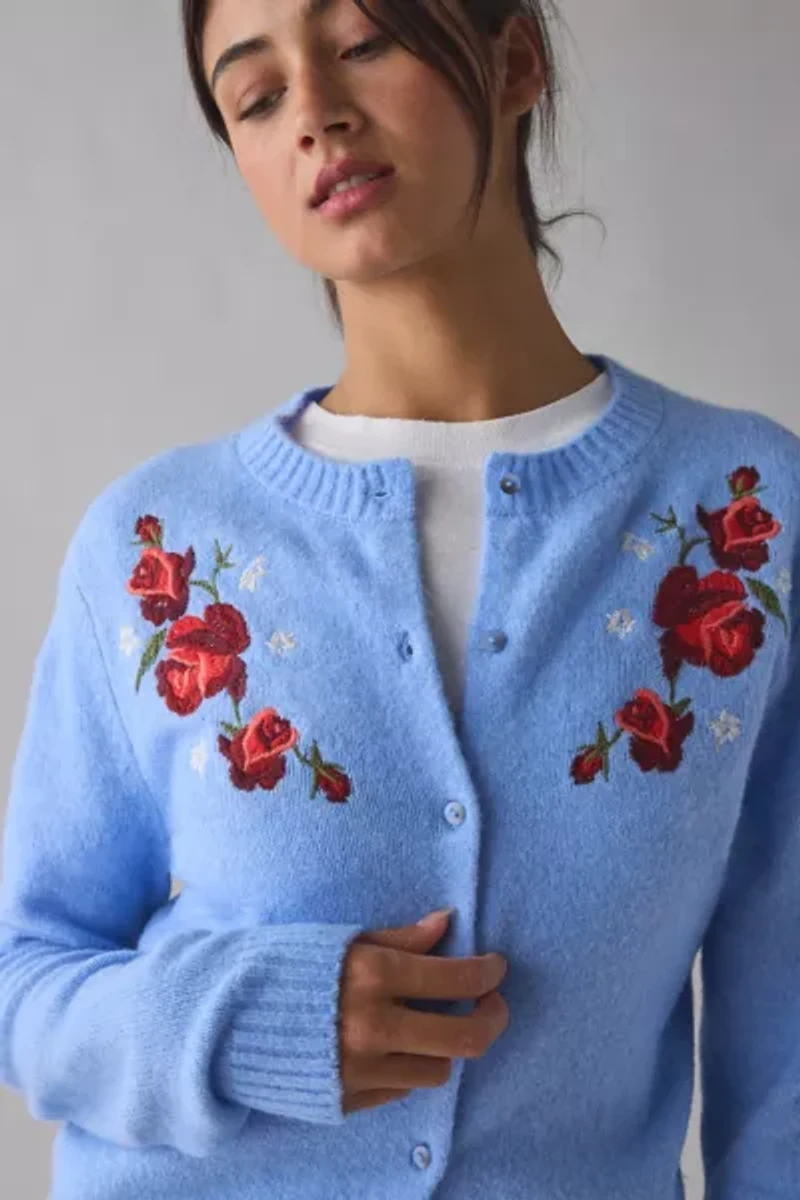 Kimchi Blue Rachel Embroidered Cardigan