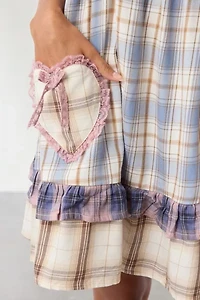 Out From Under Hearts Desire Plaid Lounge Dress