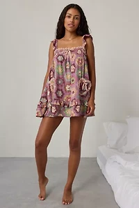 Out From Under Hearts Desire Lace Trim Lounge Dress