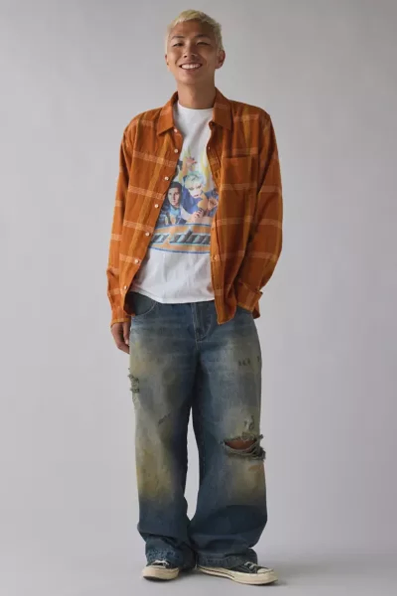 BDG Neo Destructed Baggy Fit Skate Jean