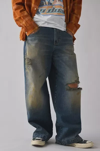 BDG Neo Destructed Baggy Fit Skate Jean