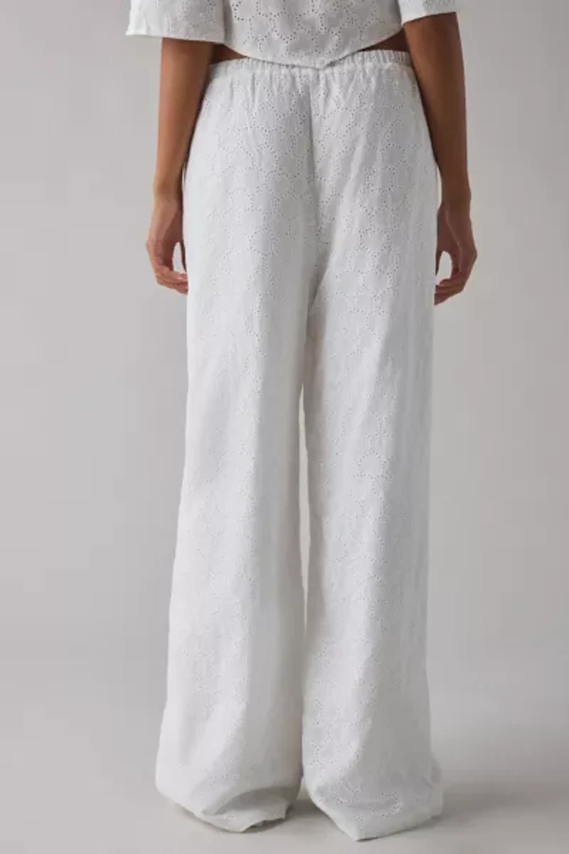 Sister Jane Broderie Anglaise Tie-Front Bow Pant