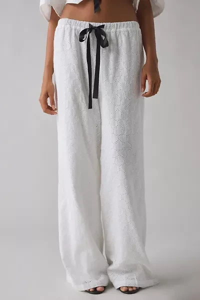 Sister Jane Broderie Anglaise Tie-Front Bow Pant