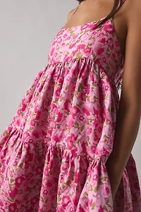 Sister Jane Primavera Jacquard Tiered Babydoll Midi Dress