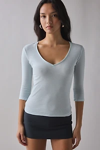 BDG V-Neck 3/4 Sleeve Spill The Tee