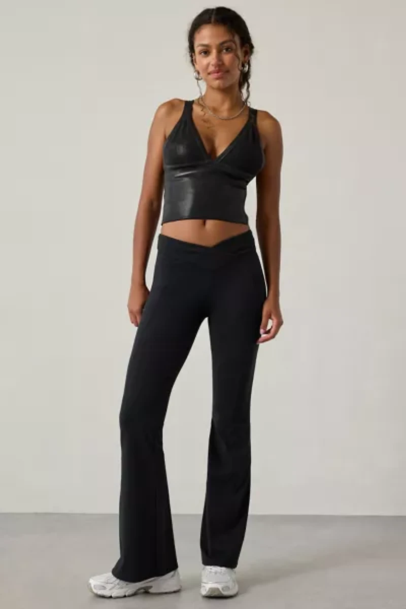 Out From Under Jade Foil Seamless Knit Cutout Tank Top