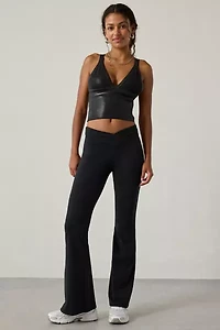 Out From Under Jade Foil Seamless Knit Cutout Tank Top