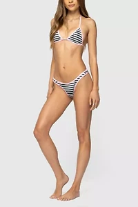 Edikted Jayla Striped Bikini Bottom
