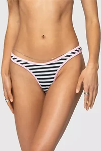 Edikted Jayla Striped Bikini Bottom