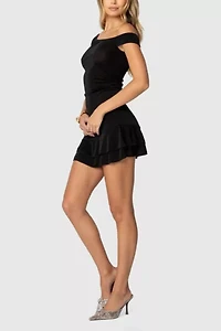 Edikted Carey Asymmetric Mini Dress