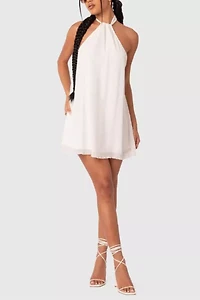 Edikted Palma Open Back Halter Mini Dress