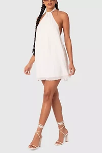 Edikted Palma Open Back Halter Mini Dress