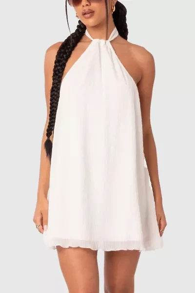 Edikted Palma Open Back Halter Mini Dress