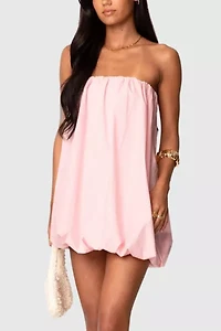 Edikted Met Strapless Bubble Mini Dress