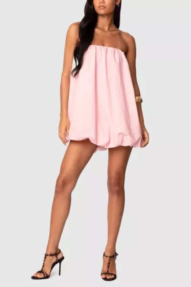 Edikted Met Strapless Bubble Mini Dress