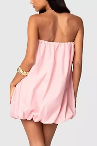 Edikted Met Strapless Bubble Mini Dress