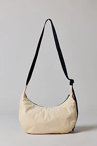 BAGGU Embroidered Painted Prairie Medium Nylon Crescent Bag